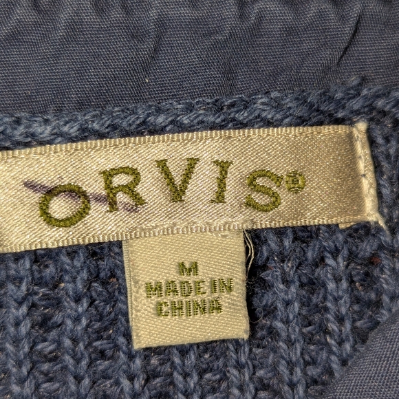 Men's Orvis button up shawl collar cardigan sweater, size M - Picture 6 of 9